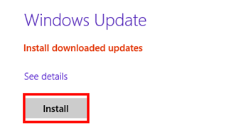 Windows Update, Install